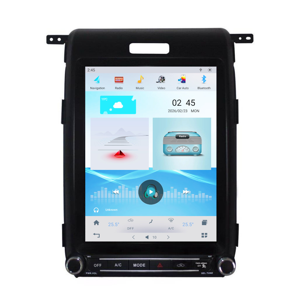 Tesla style screen with 8Gb ram and wireless carplay for F150 Raptor