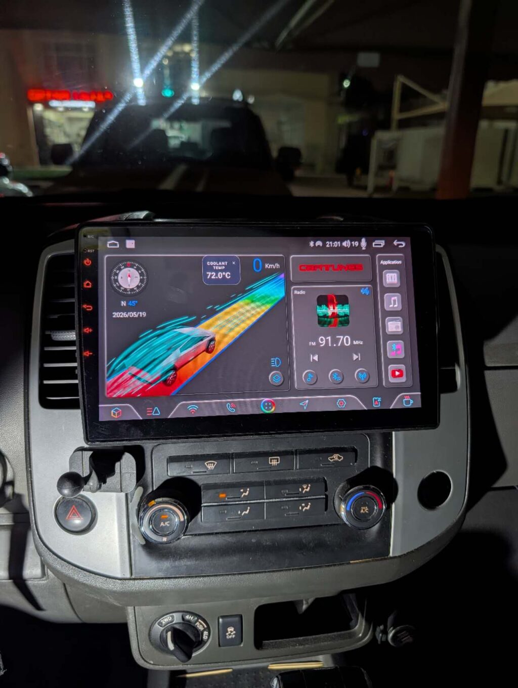 Android auto/ Carplay with coolant temp display for nissan xterra
